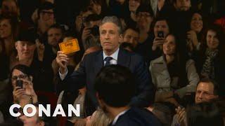 Jon Stewart & Stephen Colbert Crash Conan NYC  CONAN on TBS