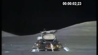 Старт взлетной ступени лунного модуля миссия Apollo-17