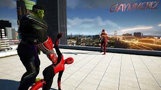 The Flash VS Infinity Gauntlet Hulk Immortal Hulk? GTA 5 Flash & Hulk Mod