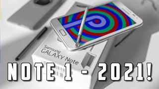 Unboxing a Galaxy Note 1 in 2021 - Android 9? 
