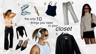 the only 10 things you need in your closet  closet essentials