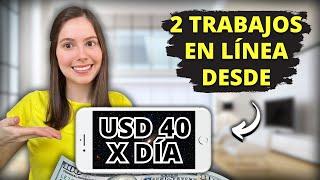 Nuevos Trabajos Online USD 40DÍA  Gana dinero en línea desde tu   2 trabajos remotos