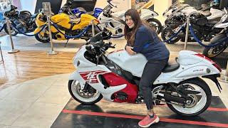 GIRL Riding HAYABUSA after taking delivery    Finally She Got Her Dream Superbike