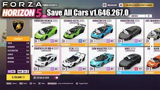 Forza Horizon 5 Save v1.646.267.0 All Cars