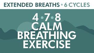 4-7-8 Calm Breathing Exercise  Relaxing Breath Technique  Extended Breaths  Pranayama Exercise