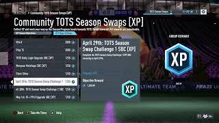 Community TOTS Season Swaps XP Objectives FIFA 23