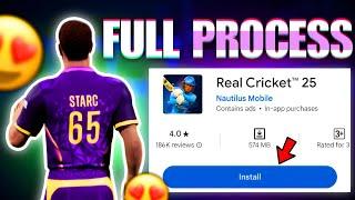 REAL CRICKET 25 - Full Process  How To Install & Download   Real Cricket 25