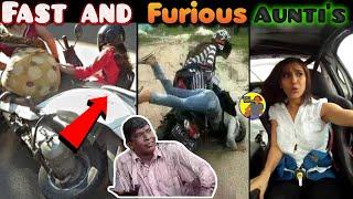 No Logic Driving Troll  Aunty Funny Driving Troll  Cringe Tamilan