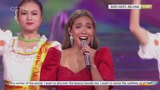 Aicelle Santos Pinay Pride at Beijing China Sings I want or Nais Ko HD Video