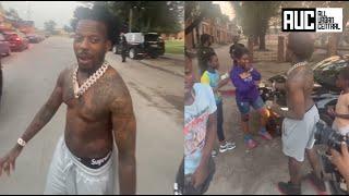 Sauce Walka Passes Out Money In The Projects