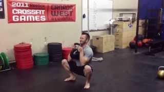 Heavy Kettlebell Goblet Squats - 60 kg