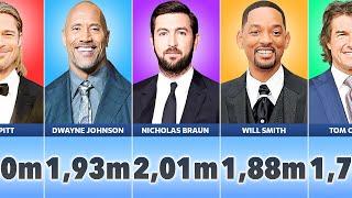 Height Comparison of Hollywood Actors  Shortest to Tallest