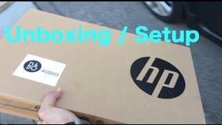 Unboxing  Setup Instructions for a new laptop HP Pavilion Notebook 17