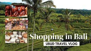 Shopping at Ubud Art Market in Bali  #balivlog