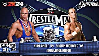 Kurt Angle Vs Shawn Michaels Ambulance Match  WWE 2K24 PS4 Gameplay