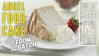 Perfect Angel Food Cake from Scratch  No Cake Mix Needed