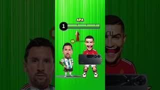 messi vs ronaldo #animation #kartunanak #comedy