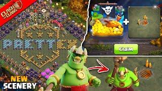 I Got the New Goblin Caves Scenery & Goblins Pit in Clash of Clans