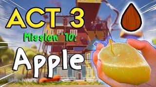 How to get Golden Apple in Hello Neighbor Act 3  Mission 10 Seed location