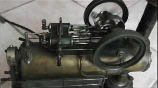 Steampunk - Dampfmaschine Lokomobil steam engine - first run - Testlauf