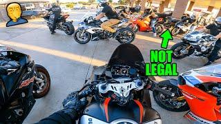 SCARIEST Group Ride Ive Ever Done  70+ SUPERBIKES  Panigale V4 SP2 ZX10r CBR1000RRR R1 RSV4