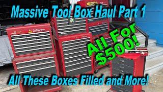 Largest Tool Box Haul Ever  Too Much for Just One Video