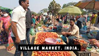 Bazaar Scene. Village Market India. Kon Gaon Mangalvar Bazaar. Kalyan. Maharashtra. India Bazaar