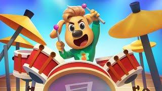 I Want to Be a Drummer  Funny Cartoons for Kids  Sheriff Labrador New Episodes