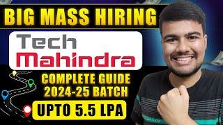 Tech Mahindra 2024-25 Hiring Freshers  This Is Your Chance to get 5.5 LPA