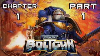 Warhammer 40K Boltgun Walkthrough Part 1 - Chapter 1 HARD No Commentary