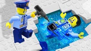 Police Diving Under Thick Ice - Lego Police