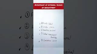 advantages of external source of recruitment - staffing class 12 business studies #shorts