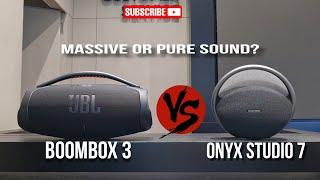 JBL Boombox 3 vs Harman Kardon Onyx Studio 7 Sound showdown