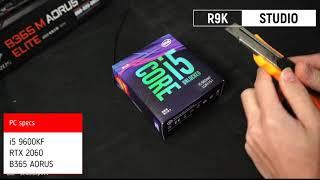 Installation Build $1100 Gaming PC Build 2021  Intel i5 9600KF - RTX 2060  ASMR Benchmarks