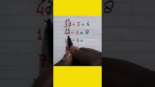 Division shorts trick #shorts #youtubeshorts #trending