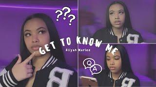 Q&A  GET TO KNOW ME  First youtube video