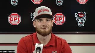 NC State football quarterback Devin Leary post-Charleston Southern