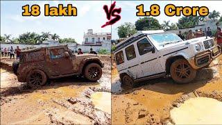 Mercedes G-wagon vs Mahindra Thar 2020  Extreme mud offroading