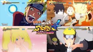 60 FPS All Naruto Uzumaki Ultimate & Team Jutsu  Naruto Ultimate Ninja Storm 4 Road To Boruto