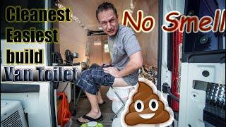 The Cleanest Toilet Van Life  RVs How to build a Bathroom the Easy Way