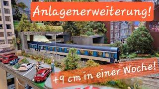 H0 Modelleisenbahn - Anlagenerweiterung am Bahnhof