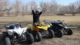 First Quad ride of 2024 Honda 400ex - Suzuki LTR 450 - Yamaha YFZ 450r