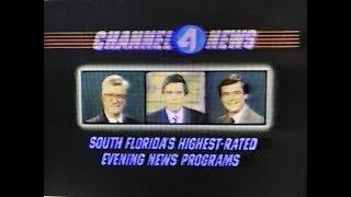 WTVJ  MIAMI - 1981 - Rare 30 Promo for Ralph Renick Dan Rather and Jim Brosemer