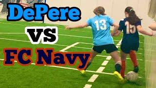 U1314 Girls Indoor Soccer FC Navy vs DePere at Sports Emporium in DePere WI 01-19-23