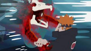 Hinata diesNaruto turns into the form of the nine tails to defeat Pain English dub full fight