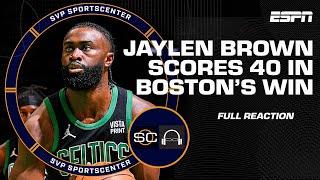 Celtics ride Jaylen Brown’s 40 PTS to Game 2 win vs. Pacers FULL REACTION  SC with SVP