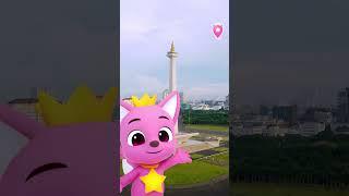 Pinkfong di Indonesia #jakarta #monas #indonesia