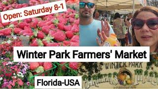 Exploring the Winter Park Farmers Market in Florida #winterparkflorida #vlog #travel