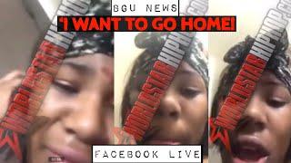 CHILLING FACEBOOK LIVE  14Y0 RUN AWAY GOES LIVE FROM GROWN MAN’S HOME  ‘I WANT TO GO HOME’