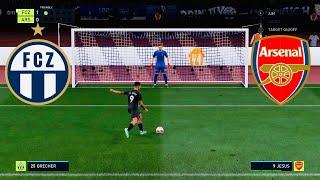 UEFA Europa League FC ZURICH vs ARSENAL Penalty shootout FIFA 22